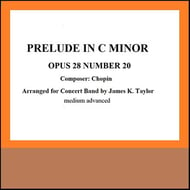 Prelude In C Minor Concert Band sheet music cover Thumbnail